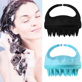 Perie de baie pentru masajul scalpului, utilizare umedă sau uscată, antiderapantă, din plastic și TPE