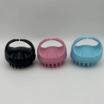 Perie de baie pentru masajul scalpului, utilizare umedă sau uscată, antiderapantă, din plastic și TPE