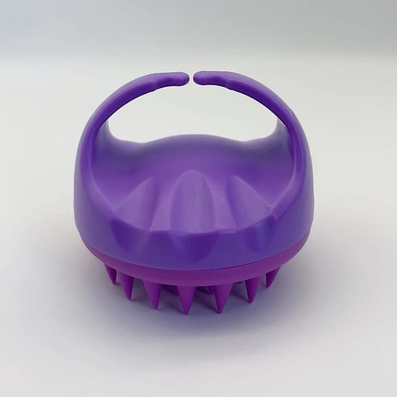 Perie de baie pentru masajul scalpului, utilizare umedă sau uscată, antiderapantă, din plastic și TPE