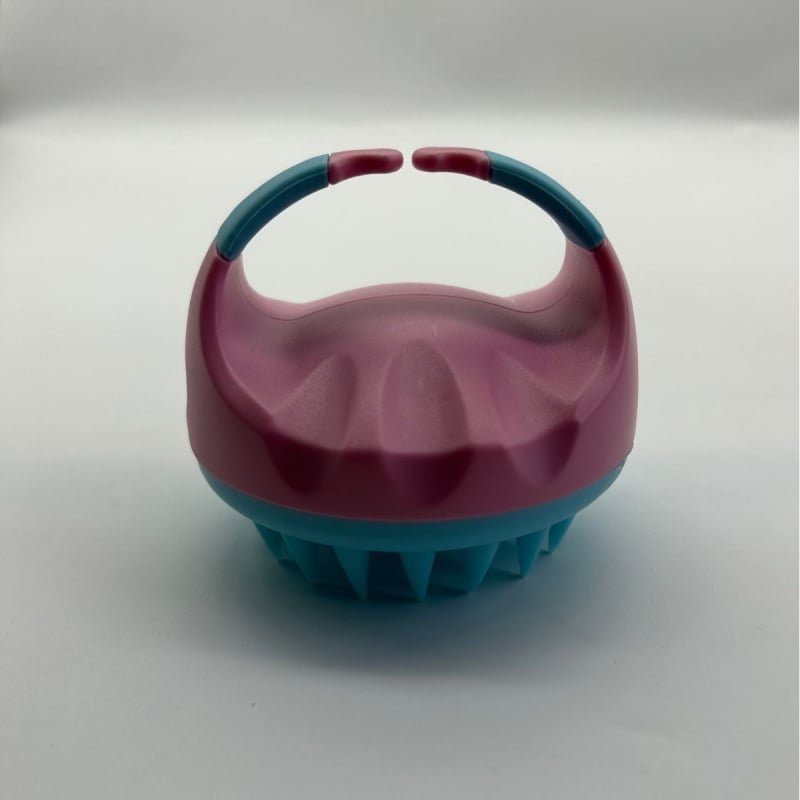 Perie de baie pentru masajul scalpului, utilizare umedă sau uscată, antiderapantă, din plastic și TPE