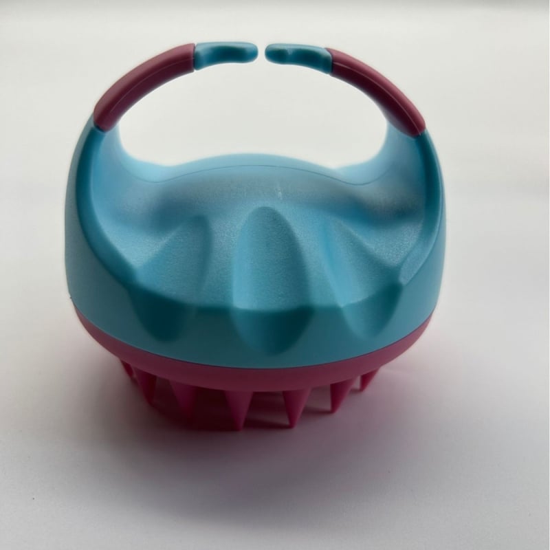 Perie de baie pentru masajul scalpului, utilizare umedă sau uscată, antiderapantă, din plastic și TPE