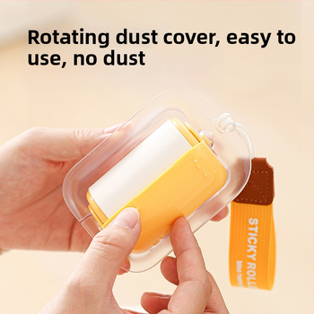 Prenosný valček na chlpy so šnúrkou – pre domáce použitie, odstraňuje chlpy z oblečenia, odstraňuje mačiu srsť, s náhradnými lepivými pásmi