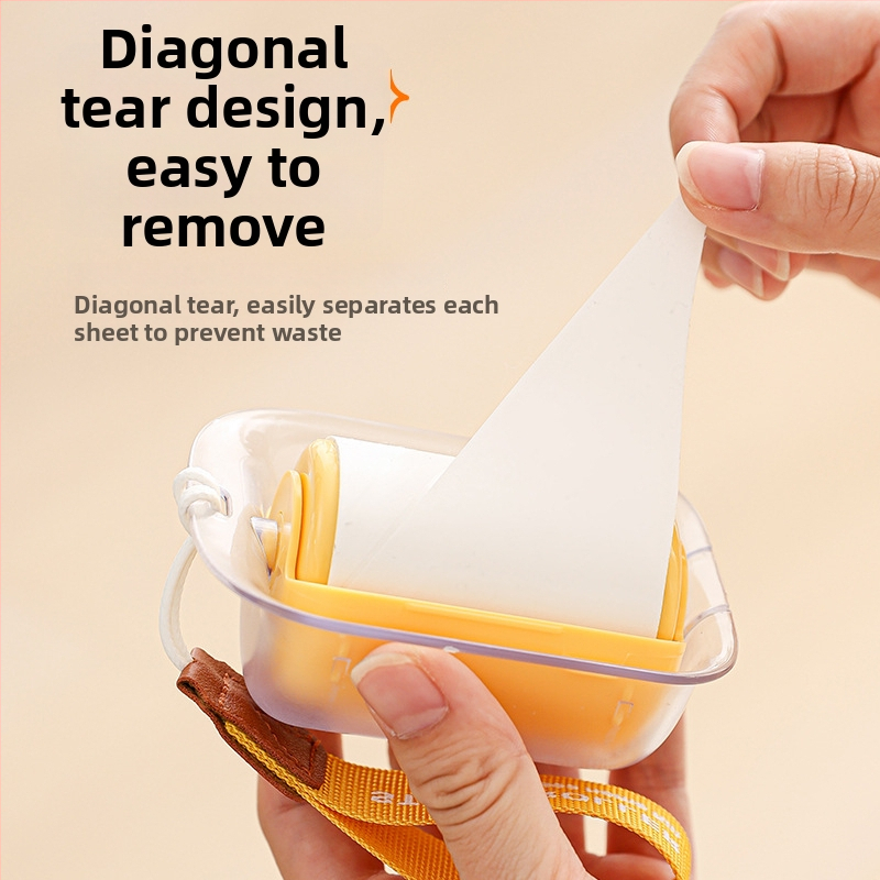 Prenosný valček na chlpy so šnúrkou – pre domáce použitie, odstraňuje chlpy z oblečenia, odstraňuje mačiu srsť, s náhradnými lepivými pásmi