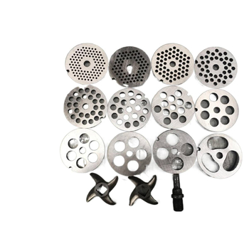 Măcinător de carne de birou cu lamă încrucișată, lamă Turtle-Back, ax pătrat, placă perforată, placă de ieșire a cărnii