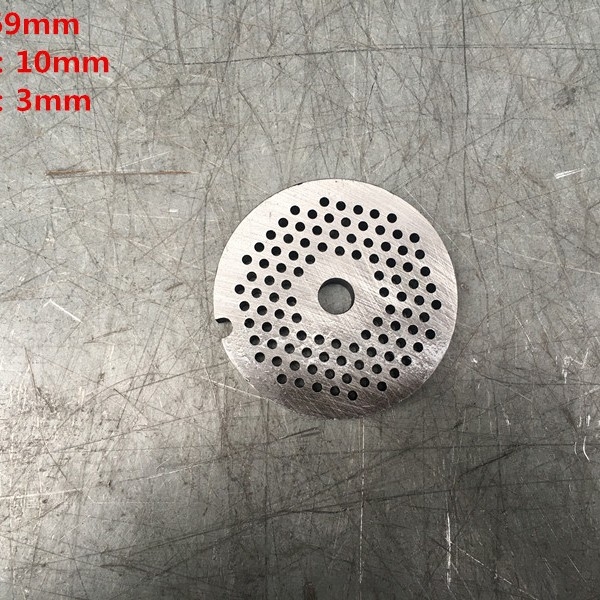 Măcinător de carne de birou cu lamă încrucișată, lamă Turtle-Back, ax pătrat, placă perforată, placă de ieșire a cărnii