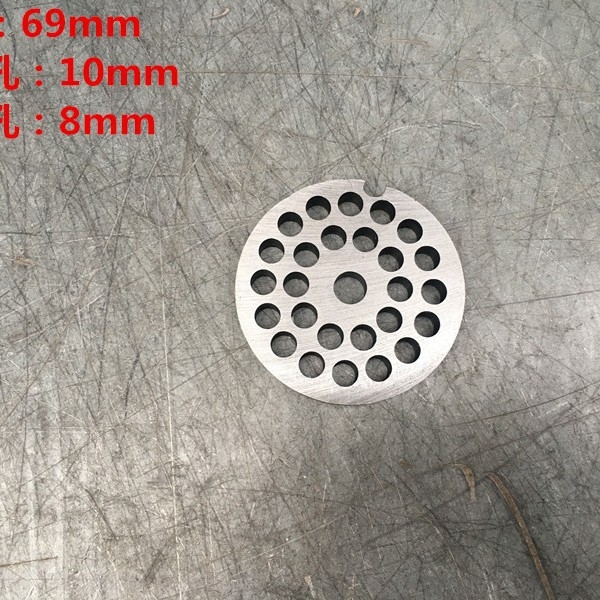 Măcinător de carne de birou cu lamă încrucișată, lamă Turtle-Back, ax pătrat, placă perforată, placă de ieșire a cărnii