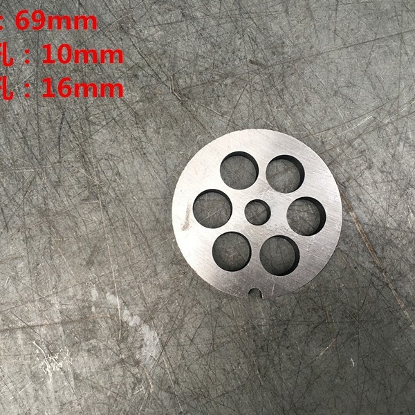 Măcinător de carne de birou cu lamă încrucișată, lamă Turtle-Back, ax pătrat, placă perforată, placă de ieșire a cărnii