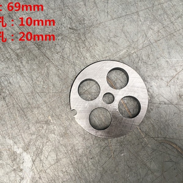 Măcinător de carne de birou cu lamă încrucișată, lamă Turtle-Back, ax pătrat, placă perforată, placă de ieșire a cărnii