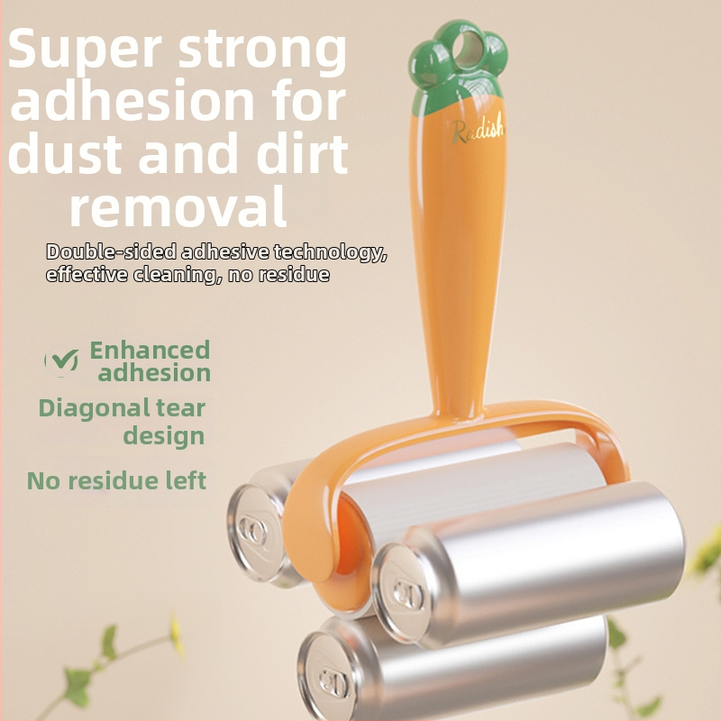 Lepiaci valček z plastu na vlasy domácich zvierat a oblečenie — odtrhnuteľná rolka; moderný minimalistický štýl; pôvod Zhejiang; uvedenie na trh leto 2023.