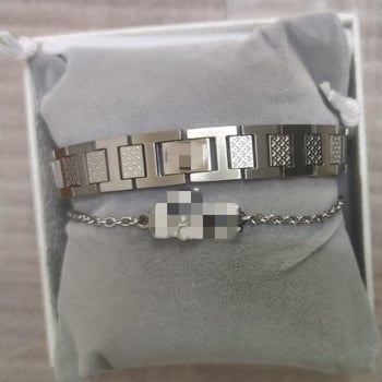 Крокодилска гривна от неръждаема стомана, полирана повърхност, унисекс геометричен дизайн, стил: универсален, бижу за ръка