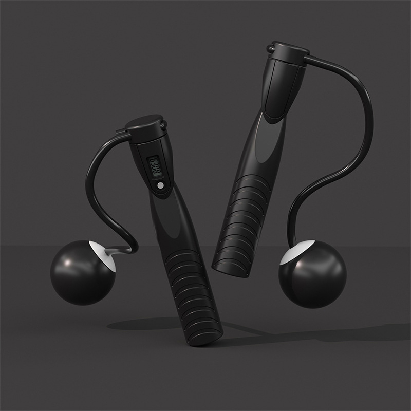 Sfoară de sărit cu numărător electronic și cronometru, material ABS, model Hx-2371, marcă Hx, pentru adulți