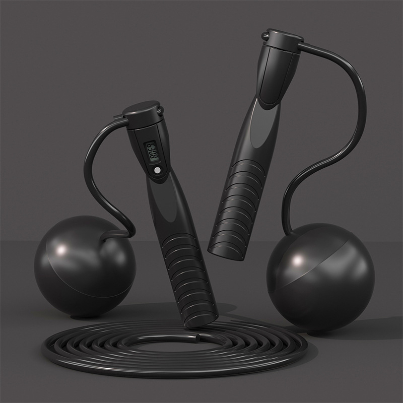 Sfoară de sărit cu numărător electronic și cronometru, material ABS, model Hx-2371, marcă Hx, pentru adulți