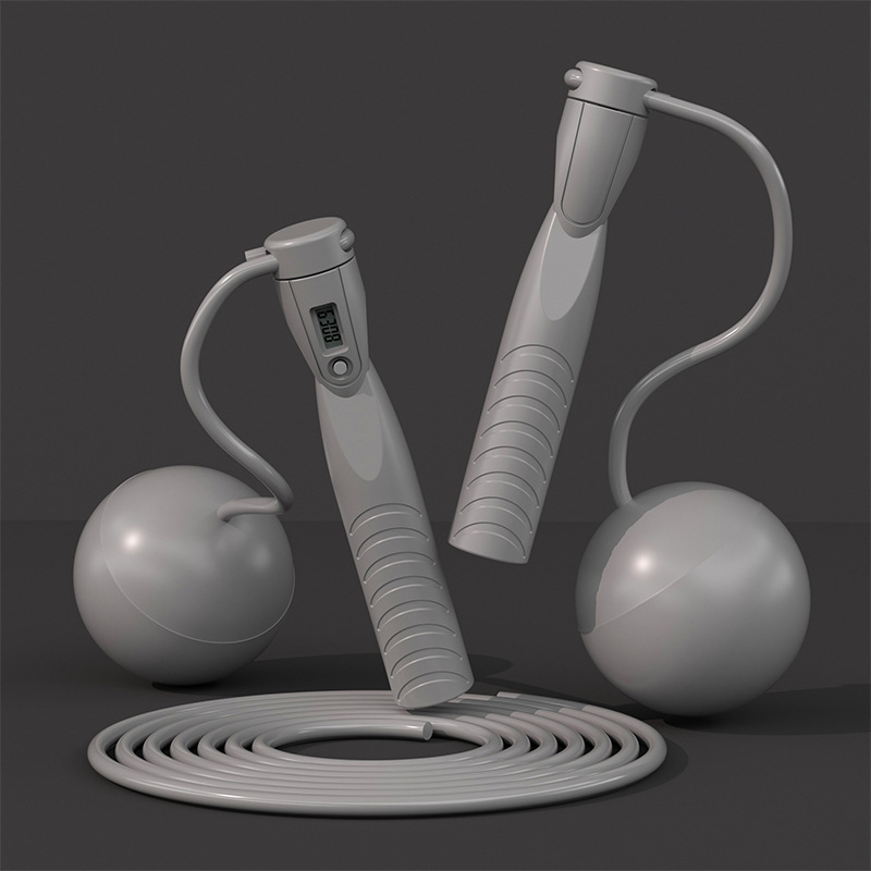 Sfoară de sărit cu numărător electronic și cronometru, material ABS, model Hx-2371, marcă Hx, pentru adulți