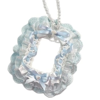 Kézzel készített plüss csipkés kártyatartó és személyi igazolvány védő – DIY charm dekoráció