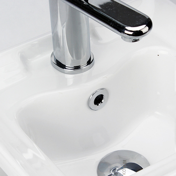 Capac decorativ pentru preaplinul chiuvetei – ABS plastic, montaj prin apăsare, stil light luxury