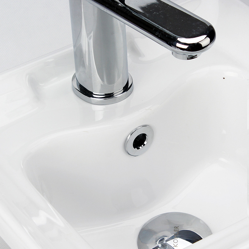 Capac decorativ pentru preaplinul chiuvetei – ABS plastic, montaj prin apăsare, stil light luxury