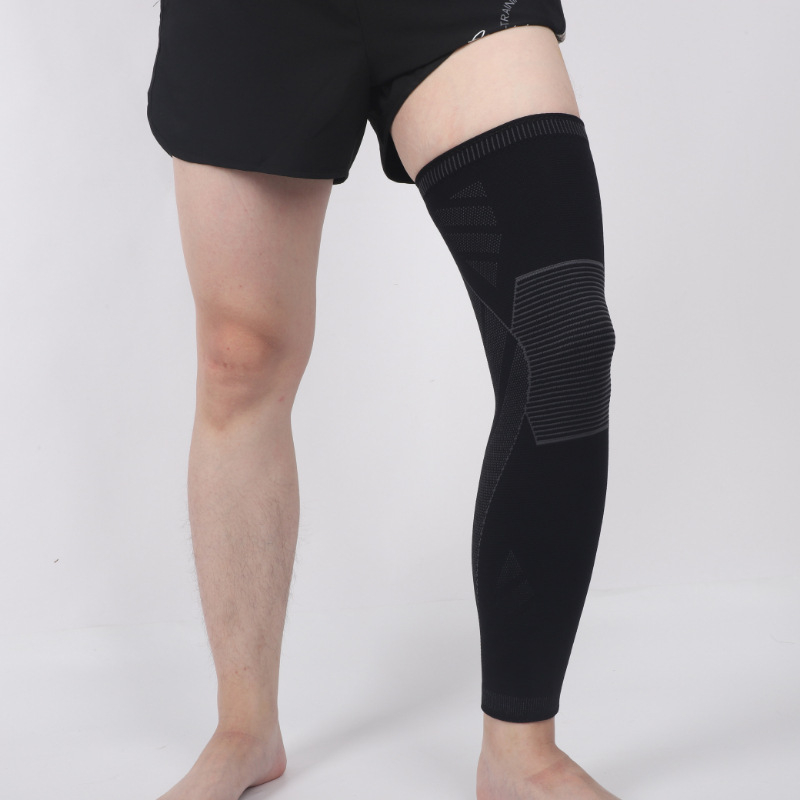 Unisex kompresijske koljeno zaštitne štitnike, prozračne i tople, dužni najlonski dizajn s spandex-lateksom, protuklizni, za trčanje, biciklizam i košarku, 8 sati nošenja