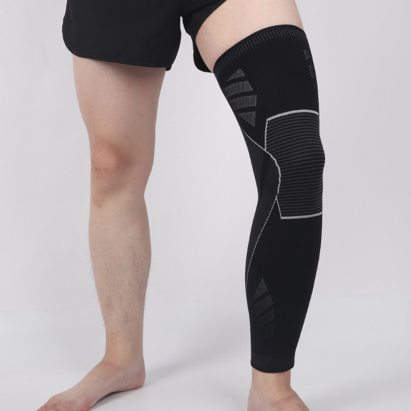 Unisex kompresijske koljeno zaštitne štitnike, prozračne i tople, dužni najlonski dizajn s spandex-lateksom, protuklizni, za trčanje, biciklizam i košarku, 8 sati nošenja