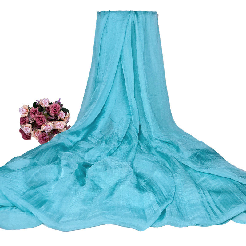 Šal od šifona za žene – warp-knit tkanina, satenski završetak, dekorativni šal za sve sezone, japansko-korejski sladak stil