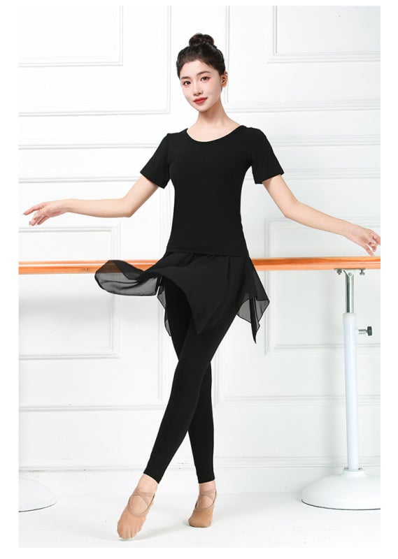 Женски комплект за модерен танц за практику (горнище и панталон) – модален плат, подплата модал, подходящ за всички сезони, сценични костюми за различни танцови стилове.
