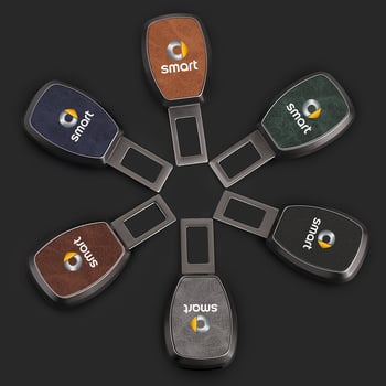 Extindere a curelei de siguranță pentru Smart Fortwo/ForTwo/ForFour – aliaj de zinc și piele, model: Smart safety belt extender