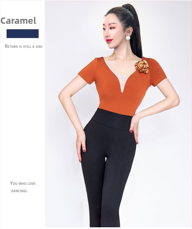 Боди за оформяне на фигурата за модерни танци — дамски, Crystal памук + млечен шёлк; 60% памук; модел XT1279