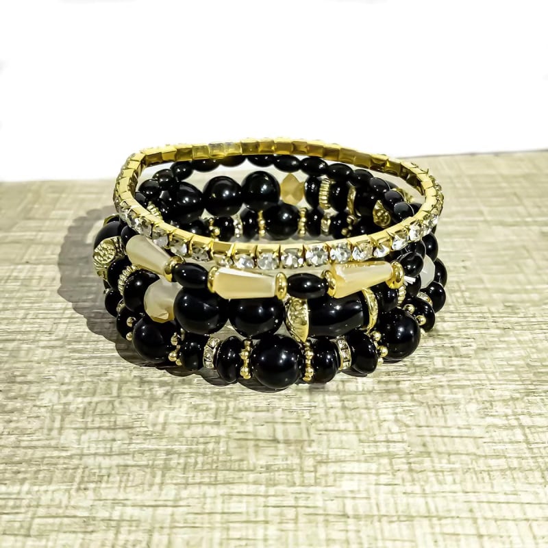 Manwan гривна от сплав с електроплатиране, еластична бохемска гривна с мъниста, унисекс, ретро стил