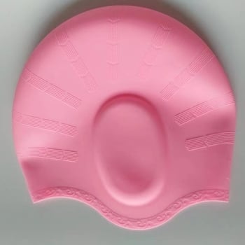 Șapcă de înot din silicon, cu elasticitate ridicată, protecție pentru urechi, impermeabilă, confortabilă pentru adulți, potrivită pentru înot și scufundări.