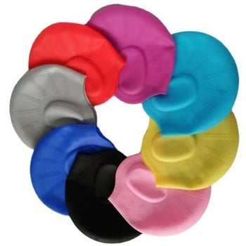 Șapcă de înot din silicon, cu elasticitate ridicată, protecție pentru urechi, impermeabilă, confortabilă pentru adulți, potrivită pentru înot și scufundări.