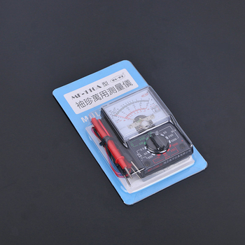 MF110 hordozható analóg multiméter – otthoni használatra, diákoknak és szakembereknek; magas biztonsági szint; tartozékok: mérőzsinórok