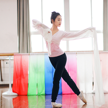 Топ с водни ръкави за опера за възрастни — унисекс костюм за бейли денс, полиестрова тъкан, съдържание 90–95% полиестер, лято 2022