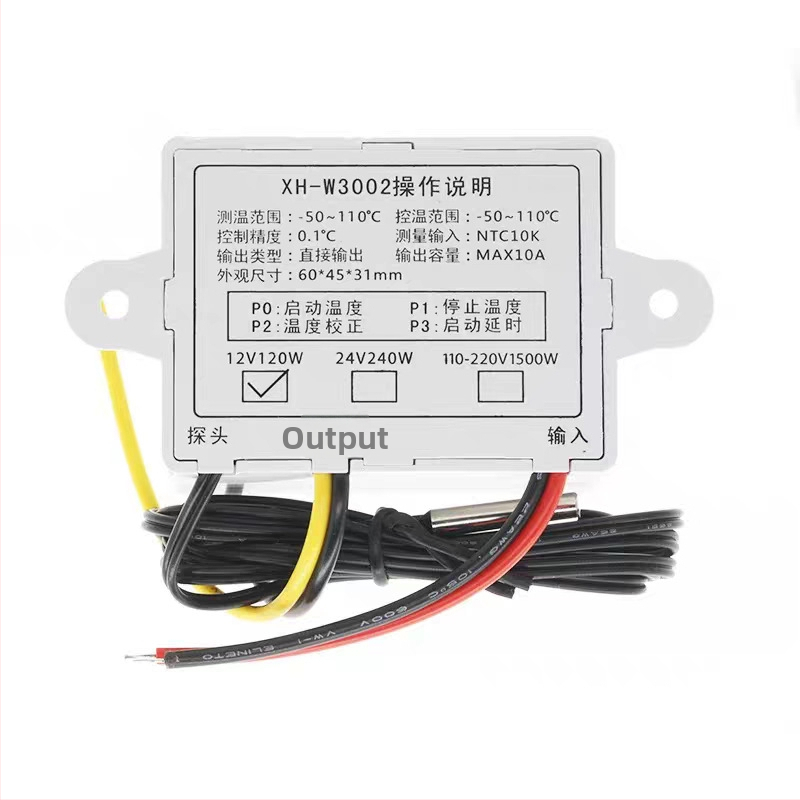 XH-W3002 digitális termosztát üvegházhoz – intelligens vezérlés és digitális kijelző