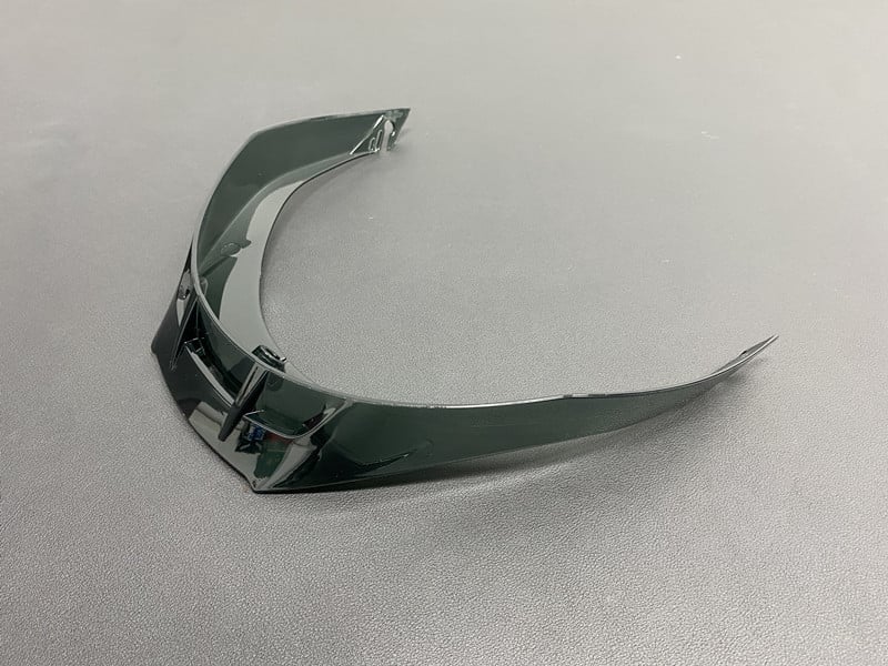 Spoiler spate pentru cască Pista: compatibil cu GPR, GPRR, Corsa R; material ABS; nr piesă 19040010902; pentru adulți