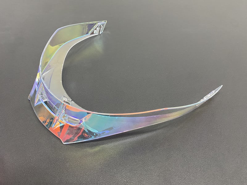 Spoiler spate pentru cască Pista: compatibil cu GPR, GPRR, Corsa R; material ABS; nr piesă 19040010902; pentru adulți