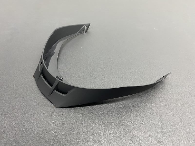 Spoiler spate pentru cască Pista: compatibil cu GPR, GPRR, Corsa R; material ABS; nr piesă 19040010902; pentru adulți