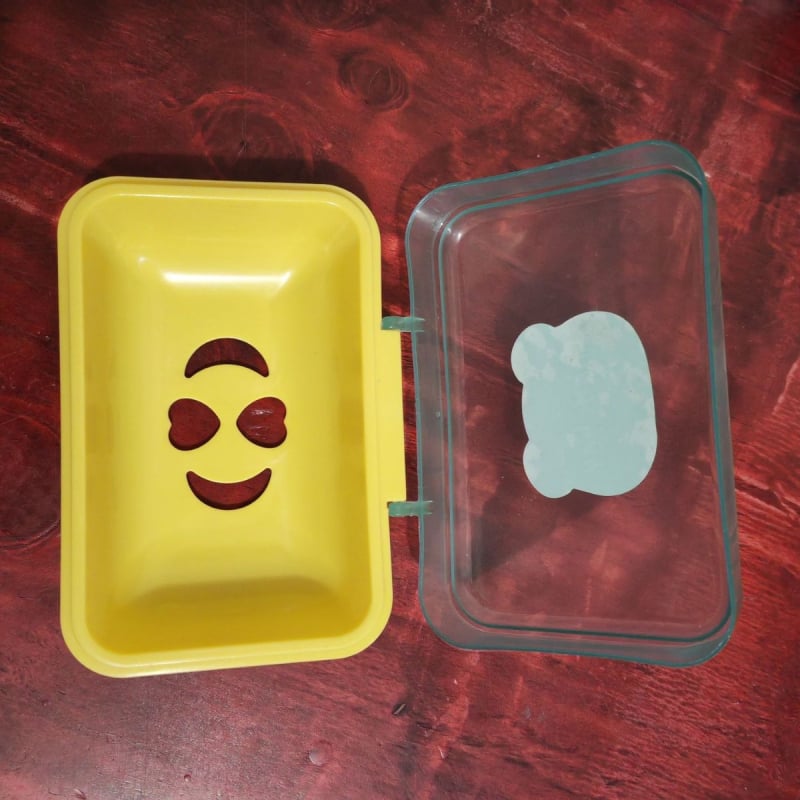 Cutie pentru săpun din plastic transparent, cu capac rabatabil și drenaj, pentru casă, cămin și baie