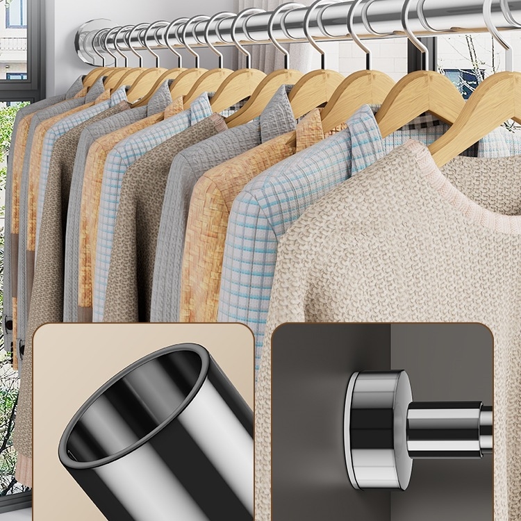 Bară extensibilă pentru uscat haine cu suport fără găuri, bară pentru perdea de duș pentru baie și balcon — stil modern minimalist, model 69850, material: Altul, marcă: Altul