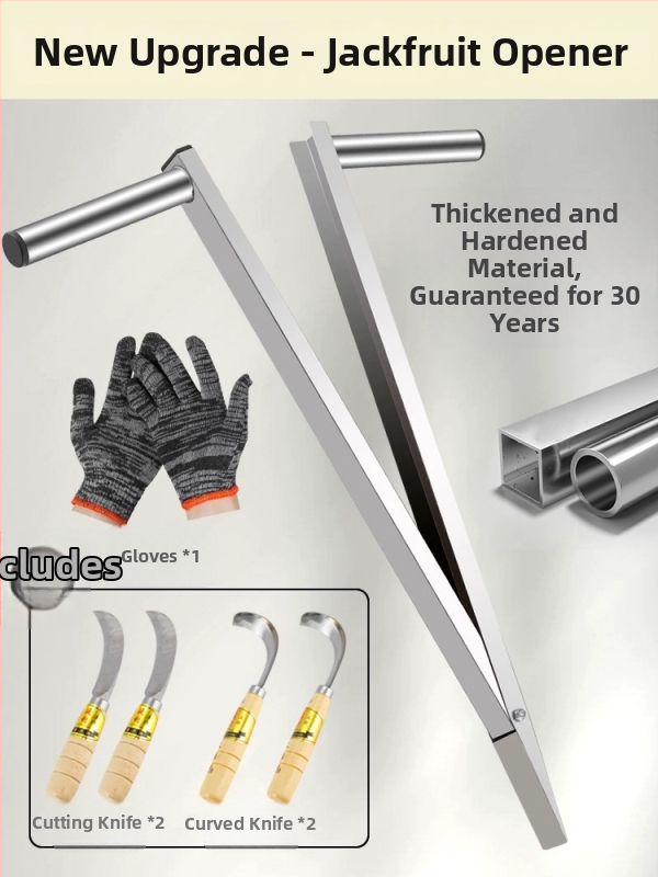 Nôž na jackfruit – nerezová oceľ, viacfunkčný nástroj na odstránenie jadra a rozdelenie ovocia