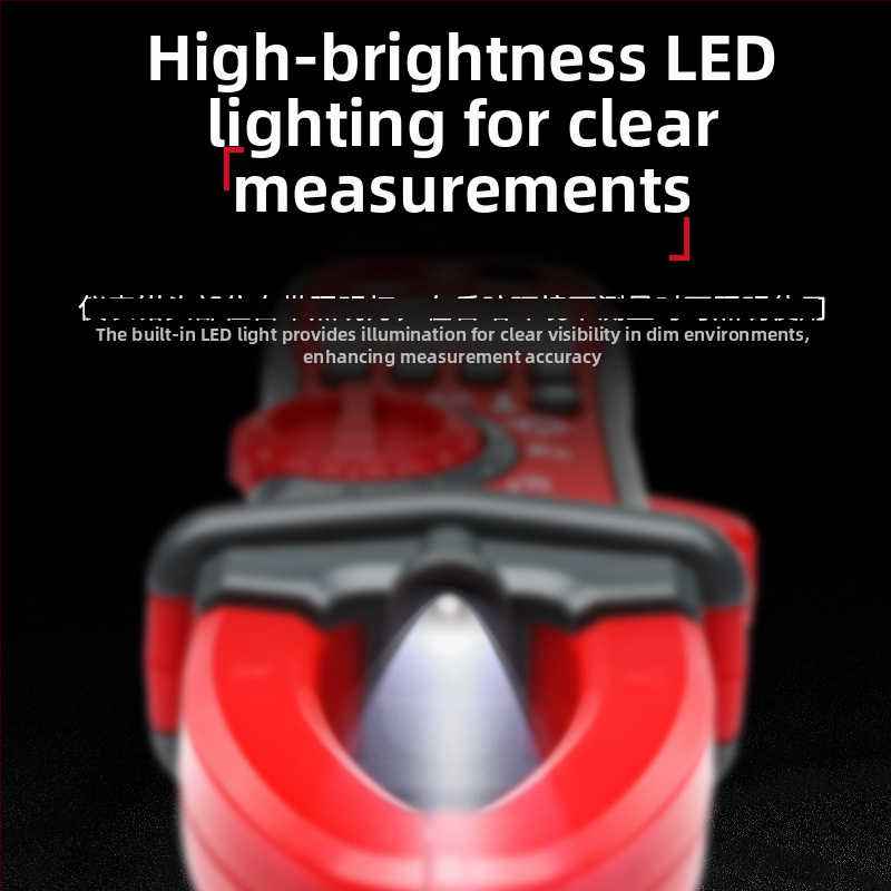 Delixi 1708A clamp meter – Plne automatické meranie napätia AC/DC