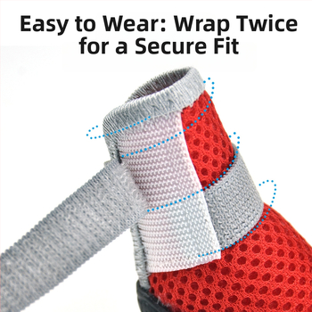 PETSOO Topánky pre psov – Na vonkajšie použitie, priedušná sieťovina, Polyester, Protišmyková a odolná podrážka