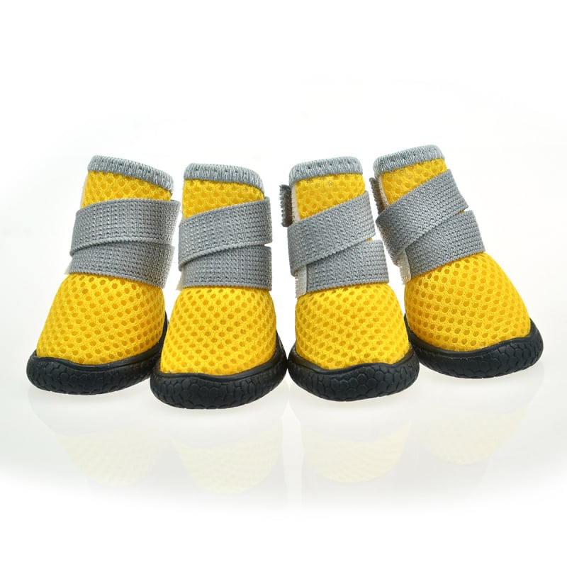 PETSOO Pantofi pentru Câini – Pentru exterior, Plasă respirabilă, Poliester, Talpă antiderapantă și rezistentă la uzură