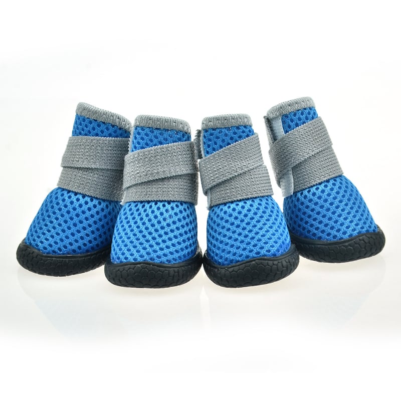 PETSOO Pantofi pentru Câini – Pentru exterior, Plasă respirabilă, Poliester, Talpă antiderapantă și rezistentă la uzură