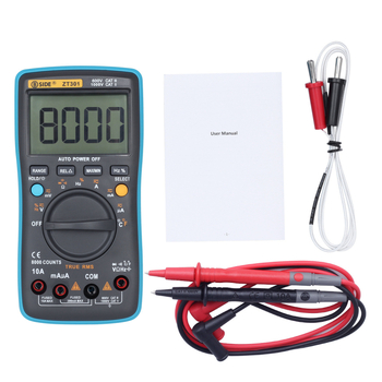 BSIDE ZT301 цифров мултиметър, истинско RMS, 8000-разряден дисплей, многофункционален, CE сертифициран, за домашна употреба