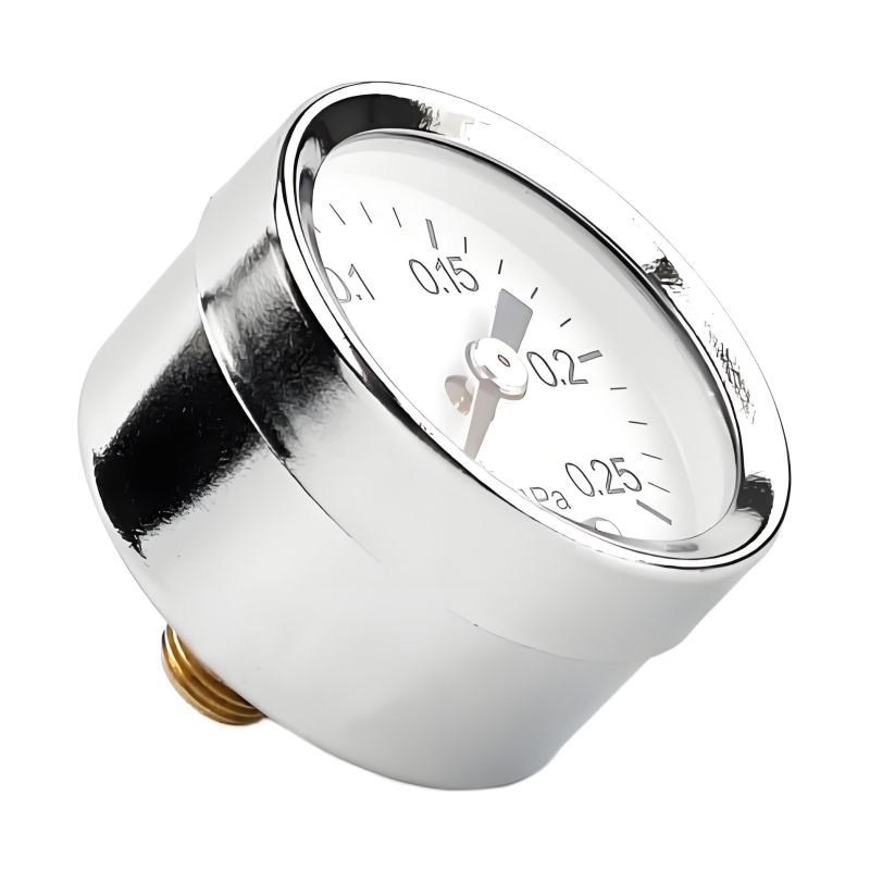 Manometru de presiune de precizie, model Y-40Z/0.25MPa, interval de măsurare 0–0.25 MPa, acuratețe 1.6, filet extern 1/8"