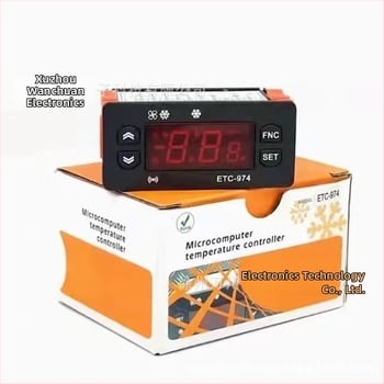 ETC-974 Chladiaci termostat s inteligentným digitálnym displejom teploty a vlhkosti, zabudovaný do panelu, 220V AC