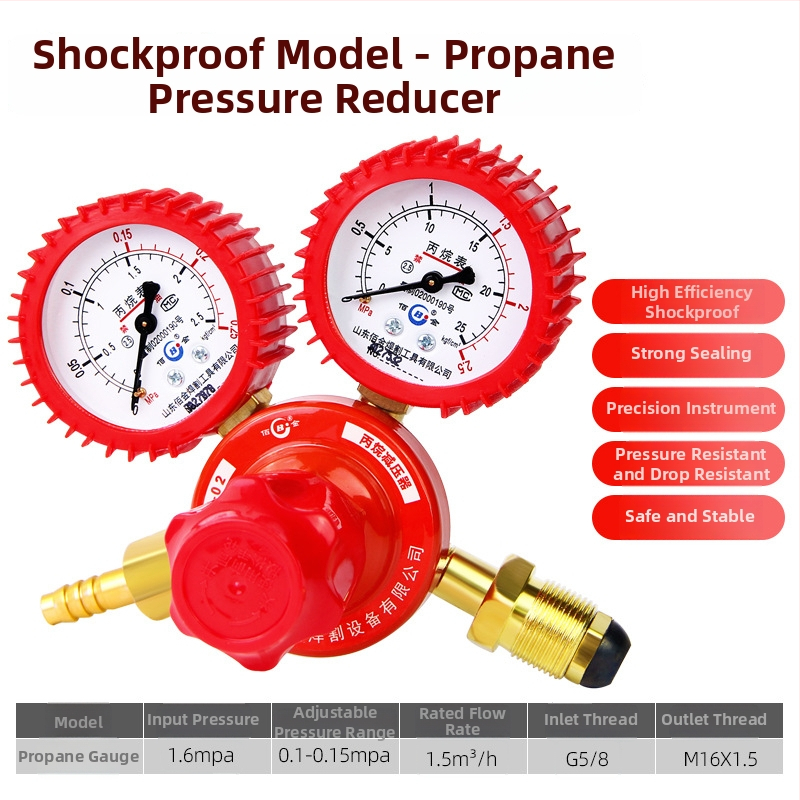 Ψηφιακό πιεσόμετρο YQY-08, ανθεκτικό σε κραδασμούς, κατάλληλο για φιάλες οξυγόνου/αιθυλενίου/προπανίου· εύρος μέτρησης 25, ακρίβεια 1, μέσο: οξυγόνο/αιθυλένιο/προπάνιο