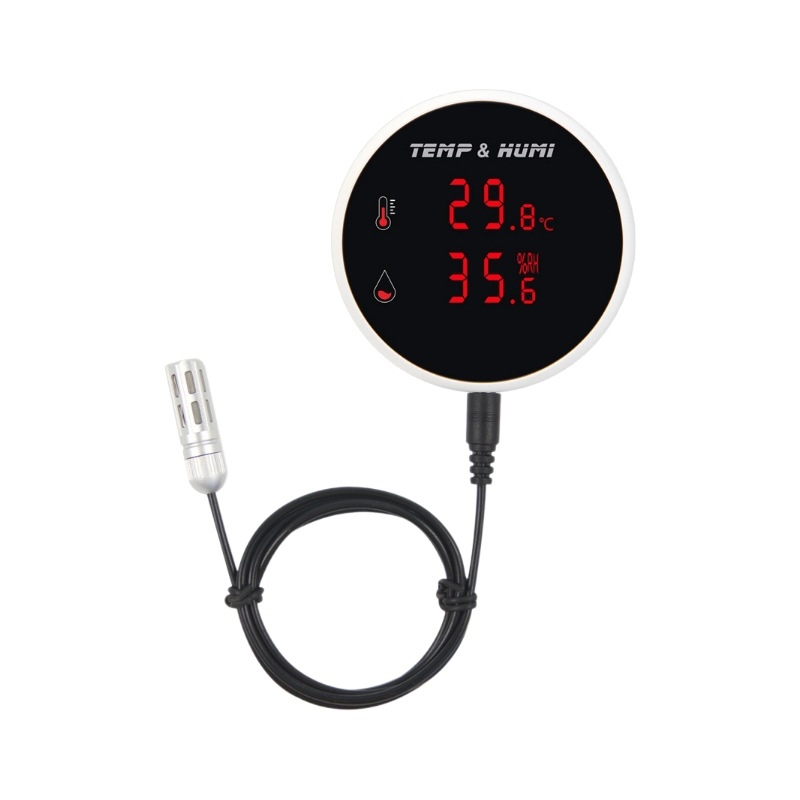 Soan/Sanan Wi-Fi senzor temperatură și umiditate cu alarmă și înregistrare, controler montat pe perete cu notificări prin aplicație