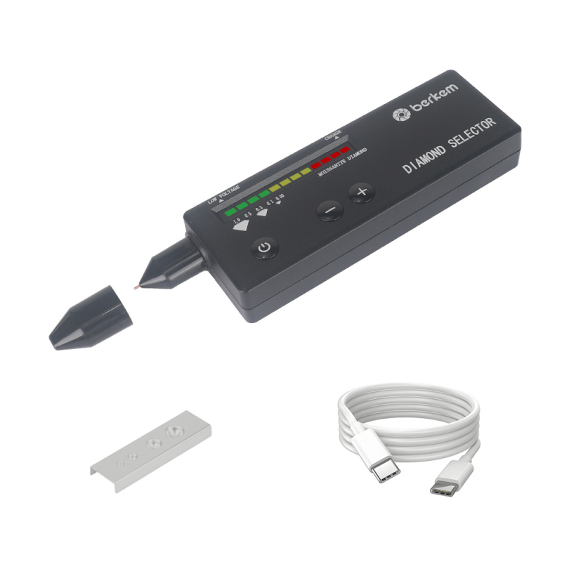 Berkem тестер за диаманти и мозанит – второ поколение, зареждаема писалка-детектор, измерител на топлопроводимостта, идентификация на диаманти и мозанит