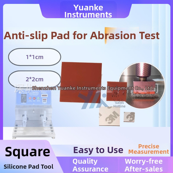Držač za tester abrazivnosti s čeličnom vunom: protuklizne silikonske podloge, kvadrati 1x1 cm i 2x2 cm