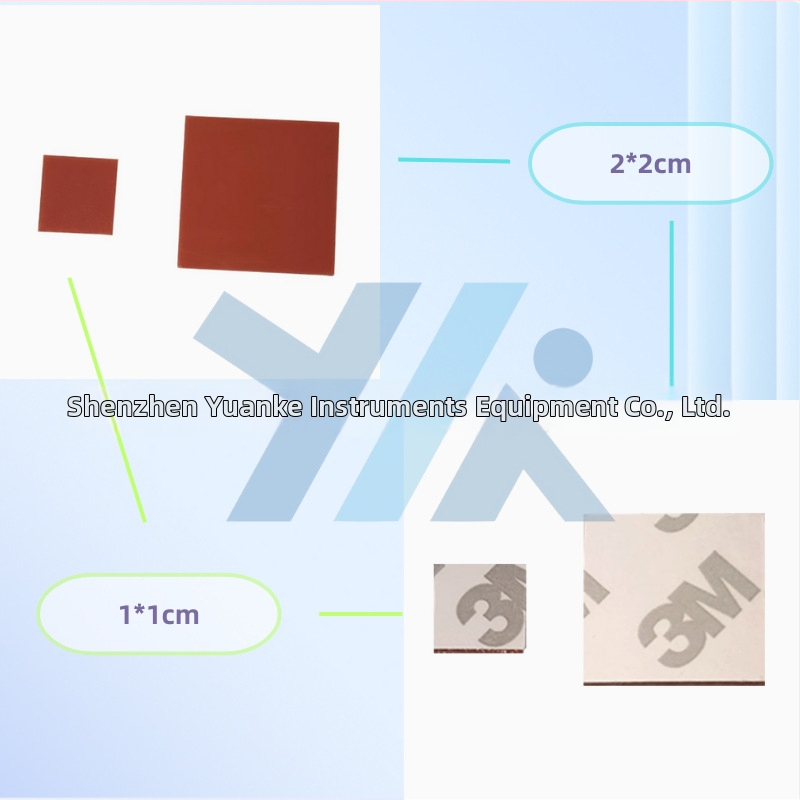 Držiak pre tester odolnosti proti oderu oceľovou vlnou: protiskluzové silikónové podložky, štvorce 1x1 cm a 2x2 cm
